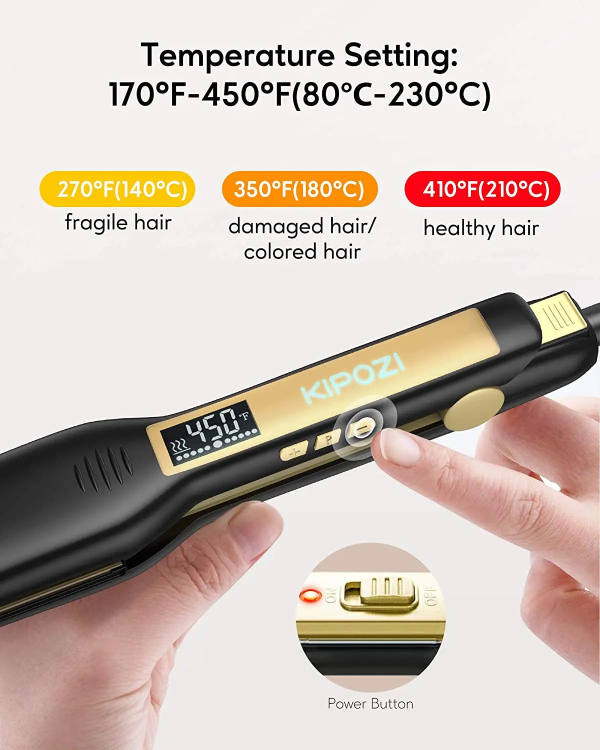 Titanium Flat Iron Hair Straightener