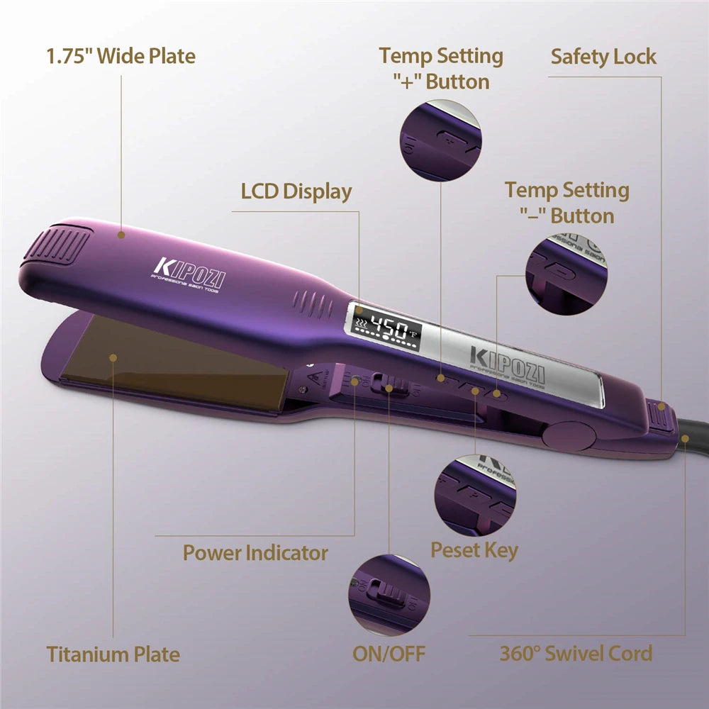 Titanium Flat Iron Hair Straightener