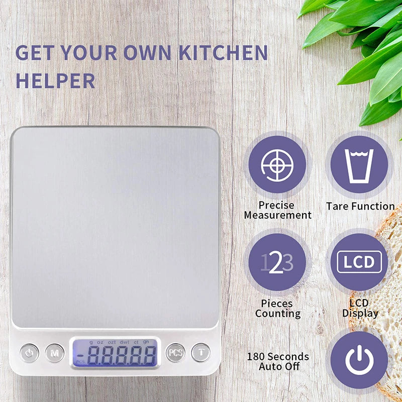 Portable Precise Mini Electronic Scales Libra Pocket Case Postal Kitchen Jewelry Weight Balance Digital Gram Weight LCD Display