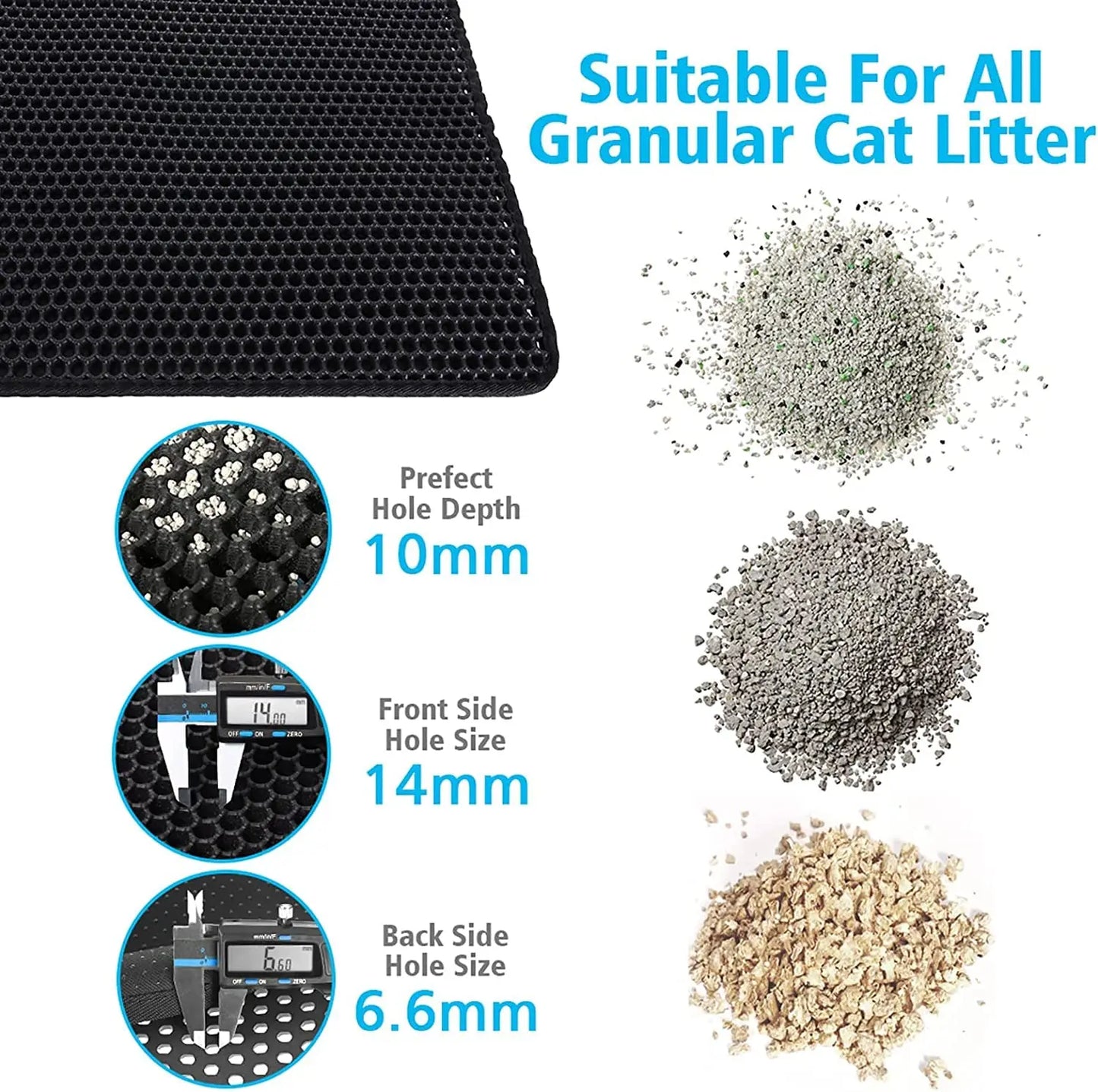 Pet Cat Litter Mat Waterproof Foldable Cat Litter