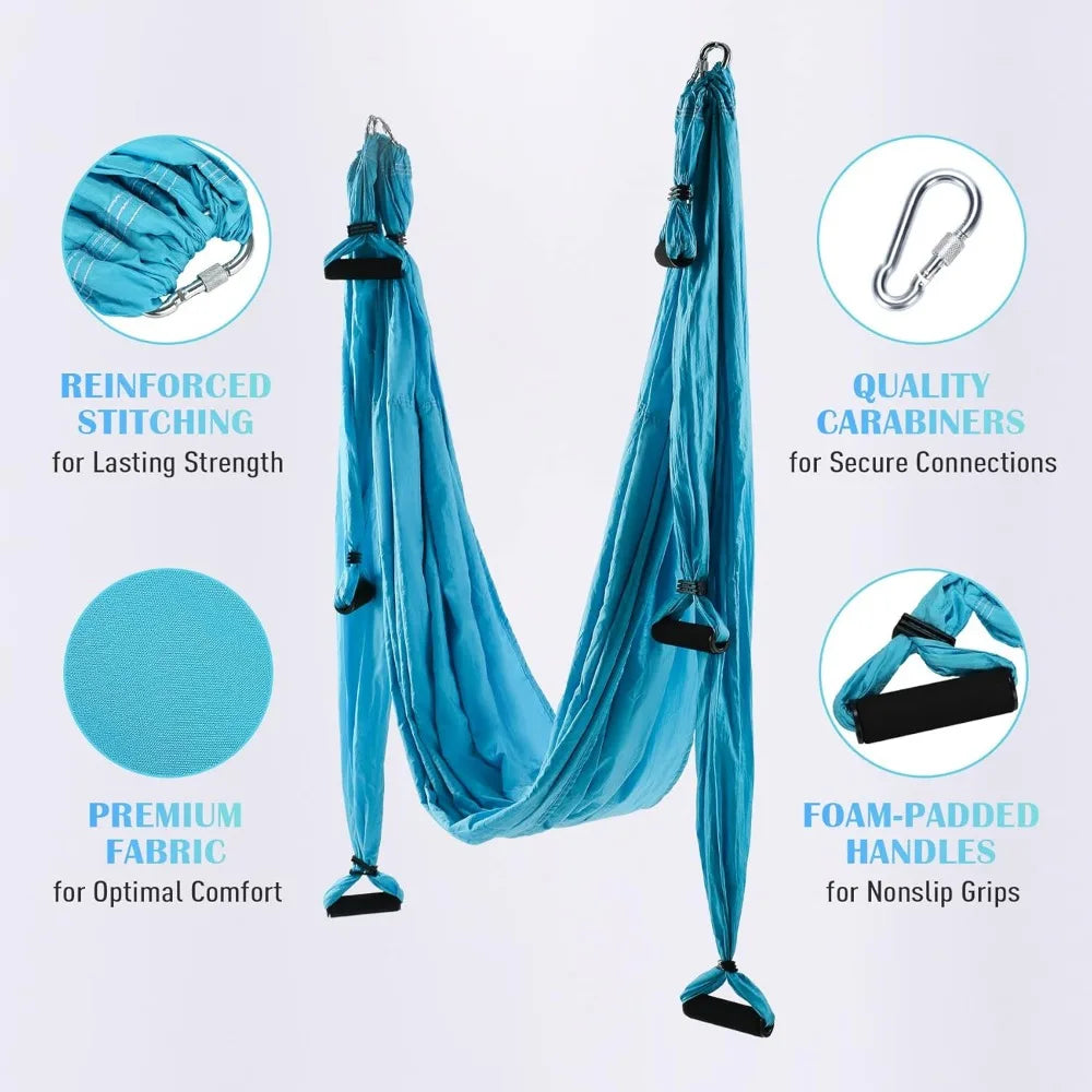 Aerial Yoga Swing Sling Hammock Kit Set