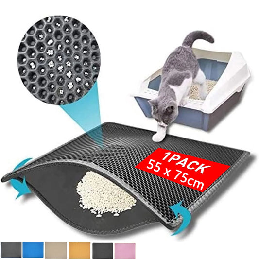 Pet Cat Litter Mat Waterproof Foldable Cat Litter