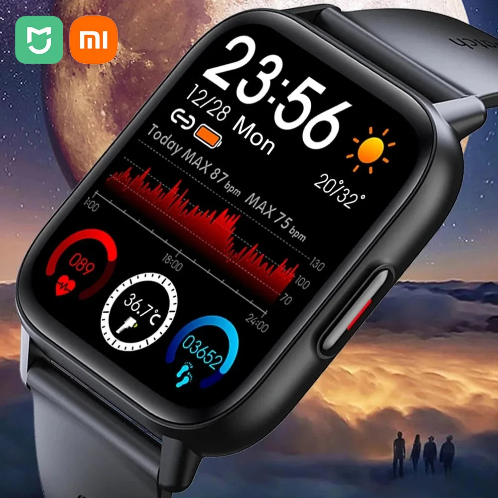 Xiaomi Mijia1.69-inch Smart Watches Men Body Temperature Full Touch Screen Smartwatch Women Precise Oxygen Health Monitor Clock