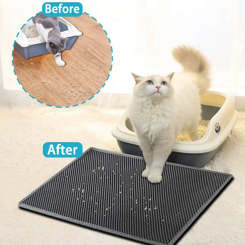 Pet Cat Litter Mat Waterproof Foldable Cat Litter