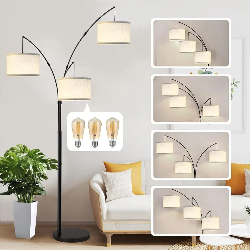 Floor Lamps for Living Room-Modern 3 Lights