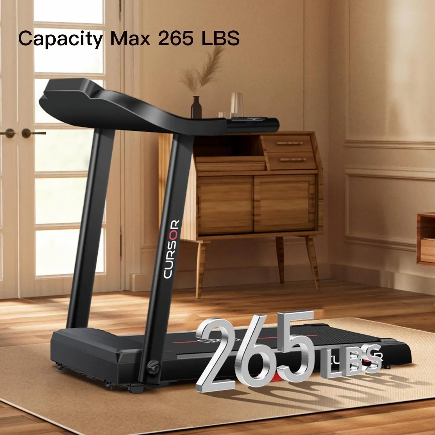 Home Folding Treadmill with Pulse Sensor